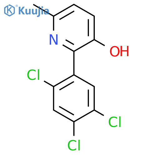 3-Hydroxy-6-methyl-2-(2,4,5-trichlorophenyl)pyridine structure