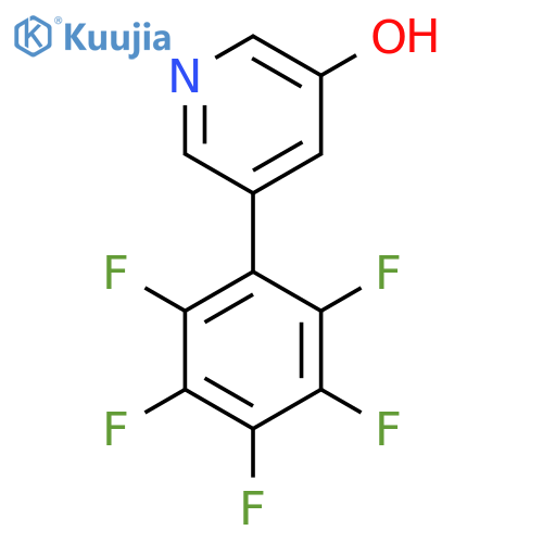 3-Hydroxy-5-(perfluorophenyl)pyridine structure