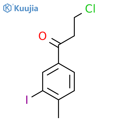 3-Chloro-3'-iodo-4'-methylpropiophenone structure