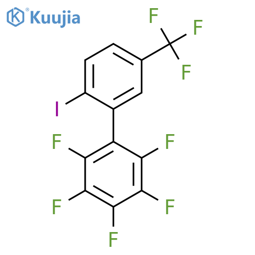 2'-Iodo-2,3,4,5,6-Pentafluoro-5'-(trifluoromethyl)biphenyl structure