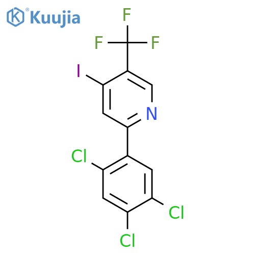 4-Iodo-2-(2,4,5-trichlorophenyl)-5-(trifluoromethyl)pyridine structure
