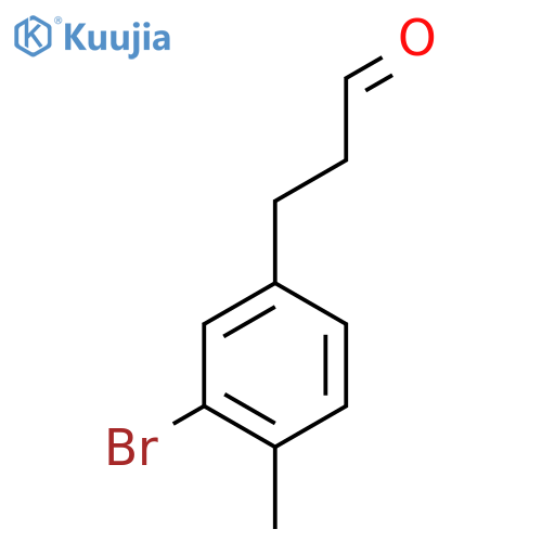 3-(3-bromo-4-methylphenyl)propanal structure