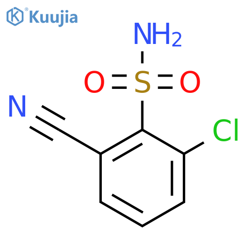 2-chloro-6-cyanobenzene-1-sulfonamide structure