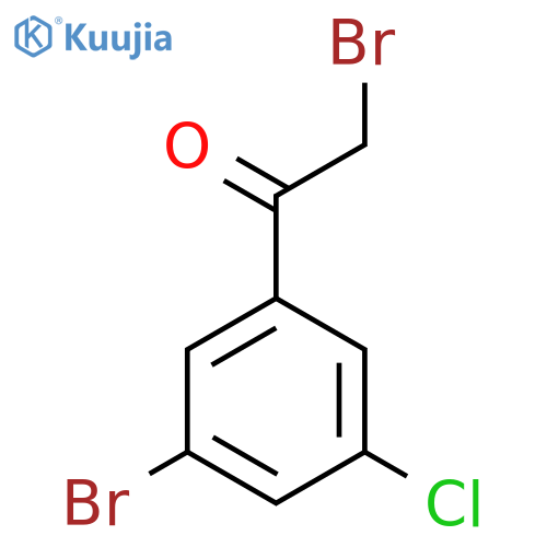 3-Bromo-5-chlorophenacyl bromide structure