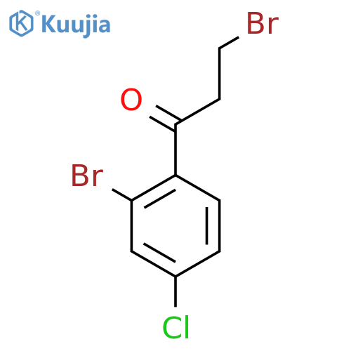 4'-Chloro-3,2'-dibromopropiophenone structure