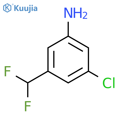 3-Chloro-5-(difluoromethyl)aniline structure