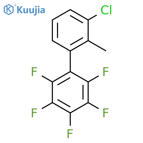 3'-Chloro-2'-methyl-2,3,4,5,6-pentafluorobiphenyl structure