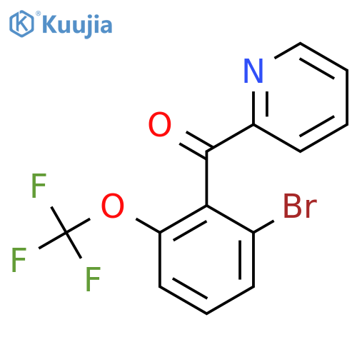 2-(2-Bromo-6-(trifluoromethoxy)benzoyl)pyridine structure