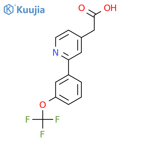 2-(3-(Trifluoromethoxy)phenyl)pyridine-4-acetic acid structure