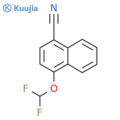 1-Cyano-4-(difluoromethoxy)naphthalene structure