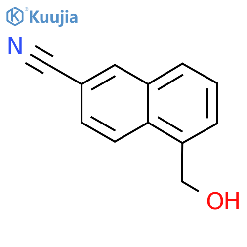 2-Cyanonaphthalene-5-methanol structure