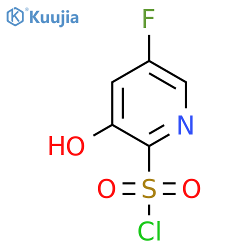 5-Fluoro-3-hydroxypyridine-2-sulfonyl chloride structure