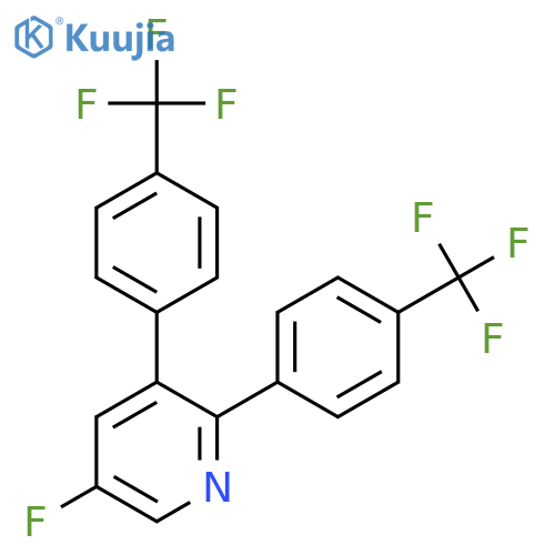 2,3-Bis(4-(trifluoromethyl)phenyl)5-fluoropyridine structure