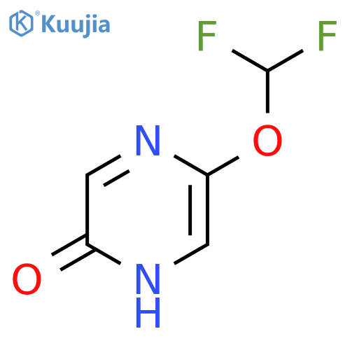 2-(Difluoromethoxy)-5-hydroxypyrazine structure