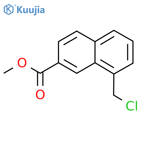 Methyl 1-(chloromethyl)naphthalene-7-carboxylate structure