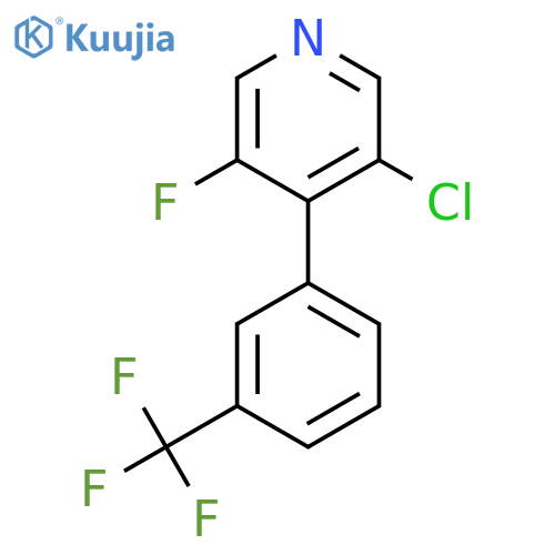 3-Chloro-5-fluoro-4-(3-(trifluoromethyl)phenyl)pyridine structure