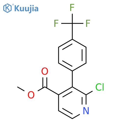Methyl 2-chloro-3-(4-(trifluoromethyl)phenyl)isonicotinate structure