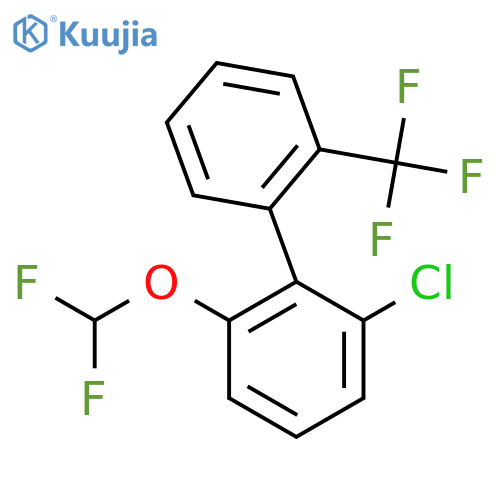 6-Chloro-2-(difluoromethoxy)-2'-(trifluoromethyl)biphenyl structure