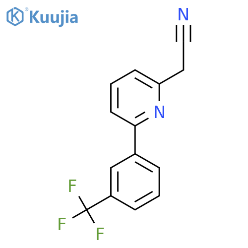 6-(3-(Trifluoromethyl)phenyl)pyridine-2-acetonitrile structure