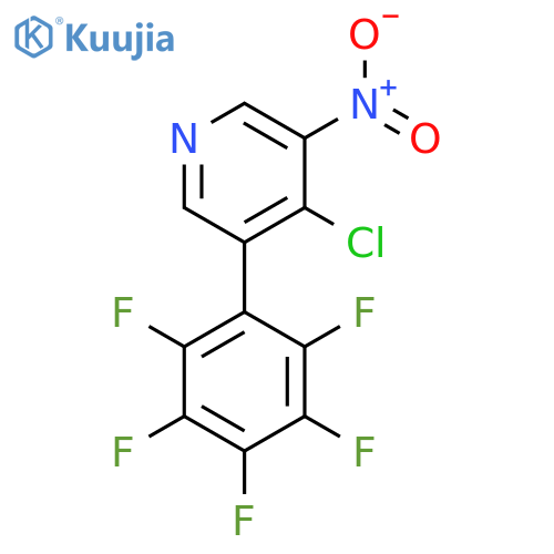 4-Chloro-3-nitro-5-(perfluorophenyl)pyridine structure