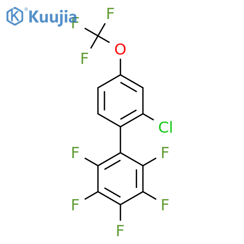 2'-Chloro-2,3,4,5,6-pentafluoro-4'-(trifluoromethoxy)biphenyl structure