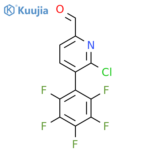 6-Chloro-5-(perfluorophenyl)picolinaldehyde structure