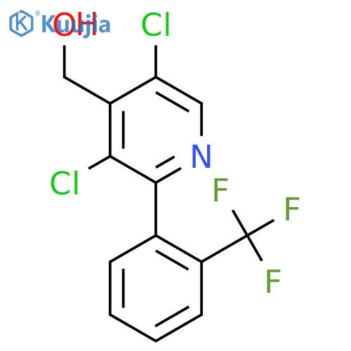 3,5-Dichloro-2-(2-(trifluoromethyl)phenyl)pyridine-4-methanol structure
