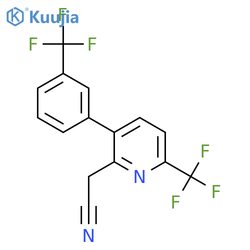 6-(Trifluoromethyl)-3-(3-(trifluoromethyl)phenyl)pyridine-2-acetonitrile structure