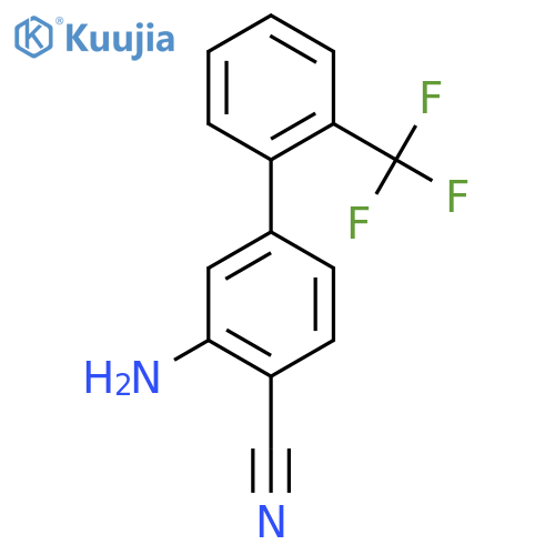 3-Amino-2'-(trifluoromethyl)biphenyl-4-carbonitrile structure