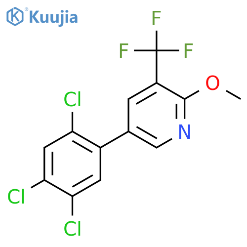 2-Methoxy-5-(2,4,5-trichlorophenyl)-3-(trifluoromethyl)pyridine structure