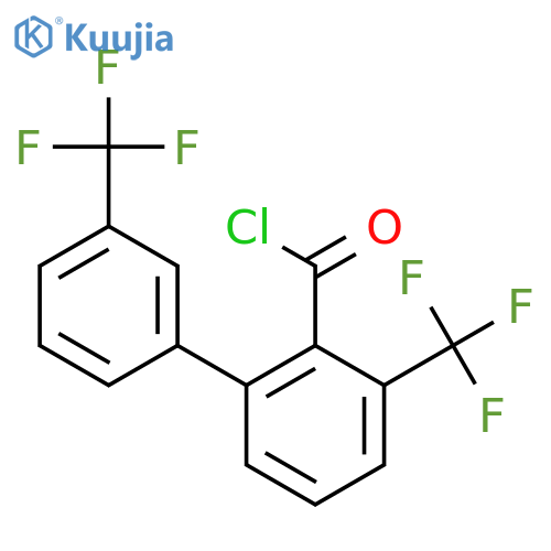 3,3'-Bis(trifluoromethyl)biphenyl-2-carbonyl chloride structure