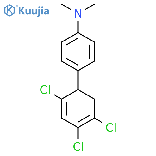 Dimethyl-[4-(2,4,5-trichloro-cyclohexa-2,4-dienyl)phenyl]-amine structure