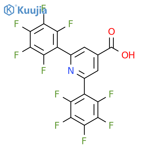 2,6-Bis(perfluorophenyl)isonicotinic acid structure