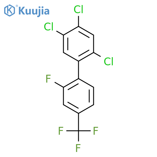 2'-Fluoro-2,4,5-trichloro-4'-(trifluoromethyl)biphenyl structure