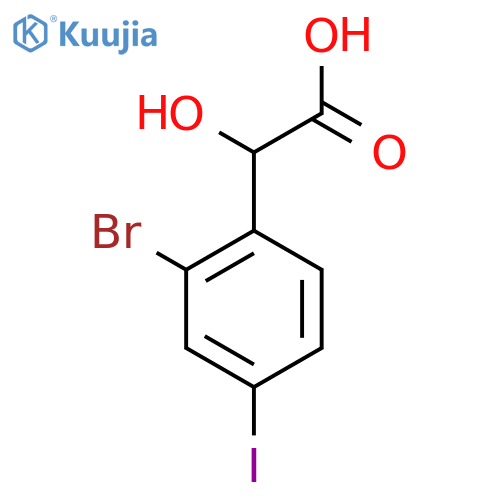 2-Bromo-4-iodomandelic acid structure