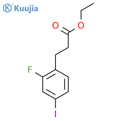 Ethyl 3-(2'-fluoro-4'-iodophenyl)propionate structure