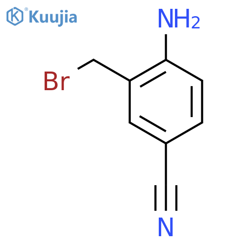 2-(Bromomethyl)-4-cyanoaniline structure