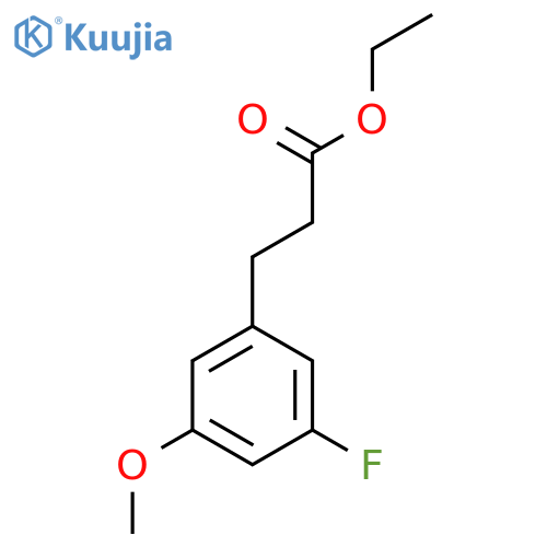 Ethyl 3-(3-fluoro-5-methoxyphenyl)propanoate structure