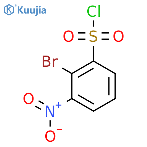 2-Bromo-3-nitrobenzene-1-sulfonyl chloride structure