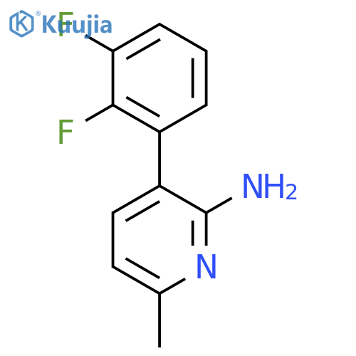 2-Amino-3-(2,3-difluorophenyl)-6-methylpyridine structure