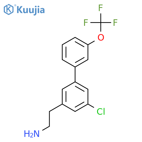 5-Chloro-3'-(trifluoromethoxy)biphenyl-3-ethylamine structure