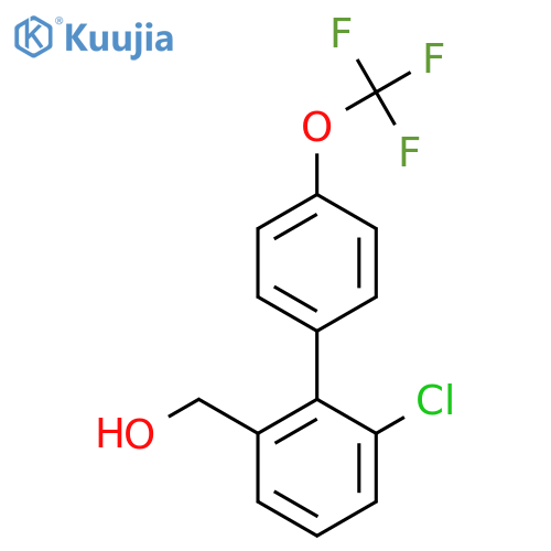 6-Chloro-4'-(trifluoromethoxy)biphenyl-2-methanol structure
