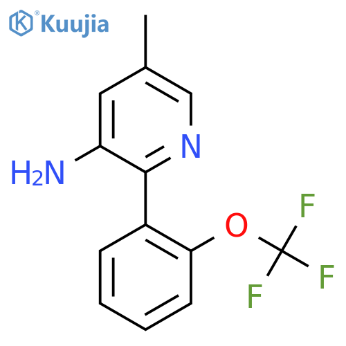 3-Amino-5-methyl-2-(2-(trifluoromethoxy)phenyl)pyridine structure