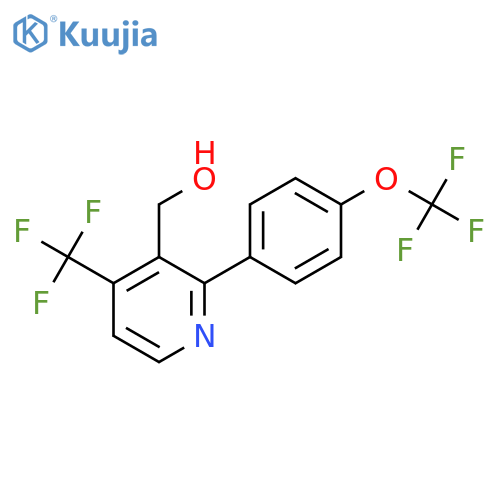2-(4-(Trifluoromethoxy)phenyl)-4-(trifluoromethyl)pyridine-3-methanol structure