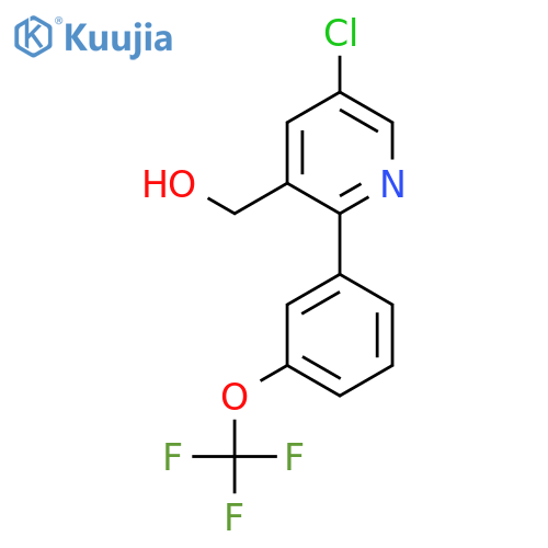 5-Chloro-2-(3-(trifluoromethoxy)phenyl)pyridine-3-methanol structure