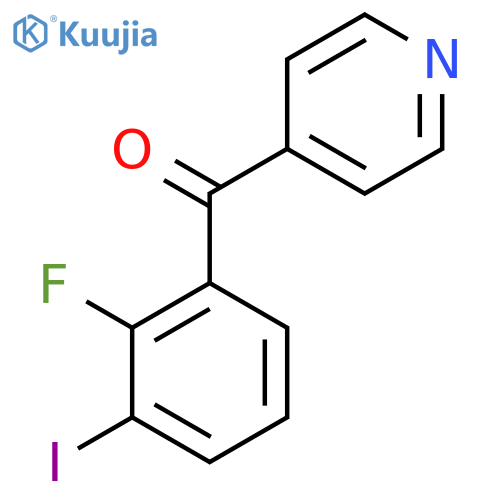 4-(2-Fluoro-3-iodobenzoyl)pyridine structure