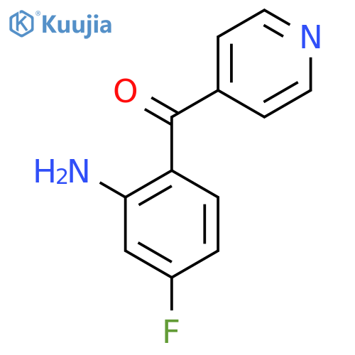 4-(2-Amino-4-fluorobenzoyl)pyridine structure