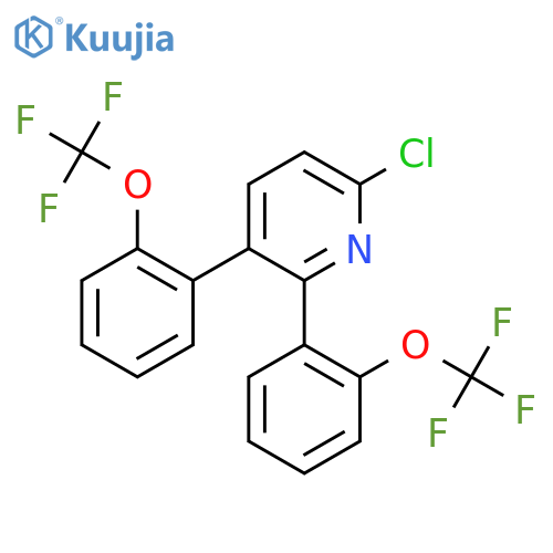 2,3-Bis(2-(trifluoromethoxy)phenyl)-6-chloropyridine structure