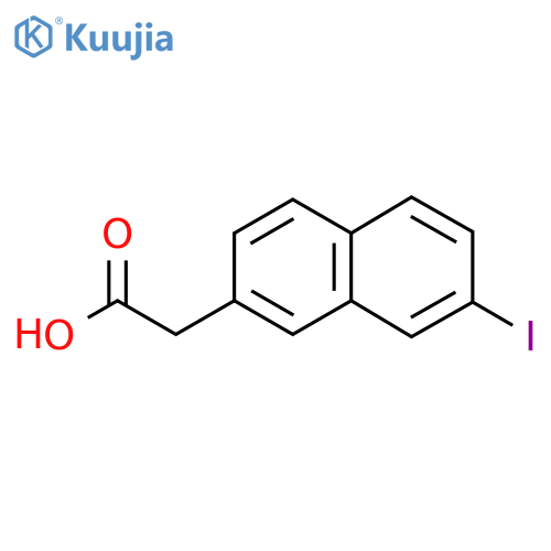 7-Iodonaphthalene-2-acetic acid structure