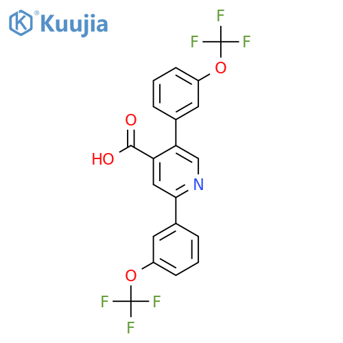 2,5-Bis(3-(trifluoromethoxy)phenyl)isonicotinic acid structure